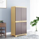 Nilkamal freedom mini storage cabinet - weather brown colour