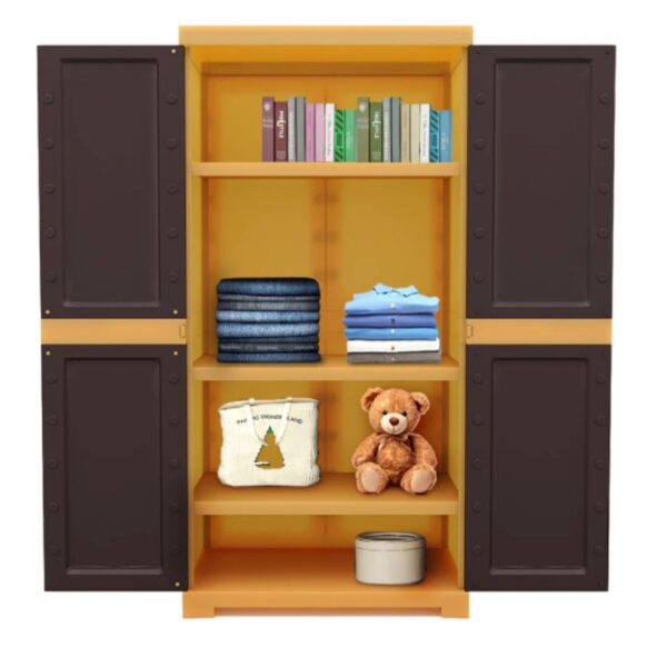 Nilkamal freedom mini storage cabinet - weather brown colour