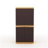 Nilkamal freedom mini storage cabinet - weather brown colour